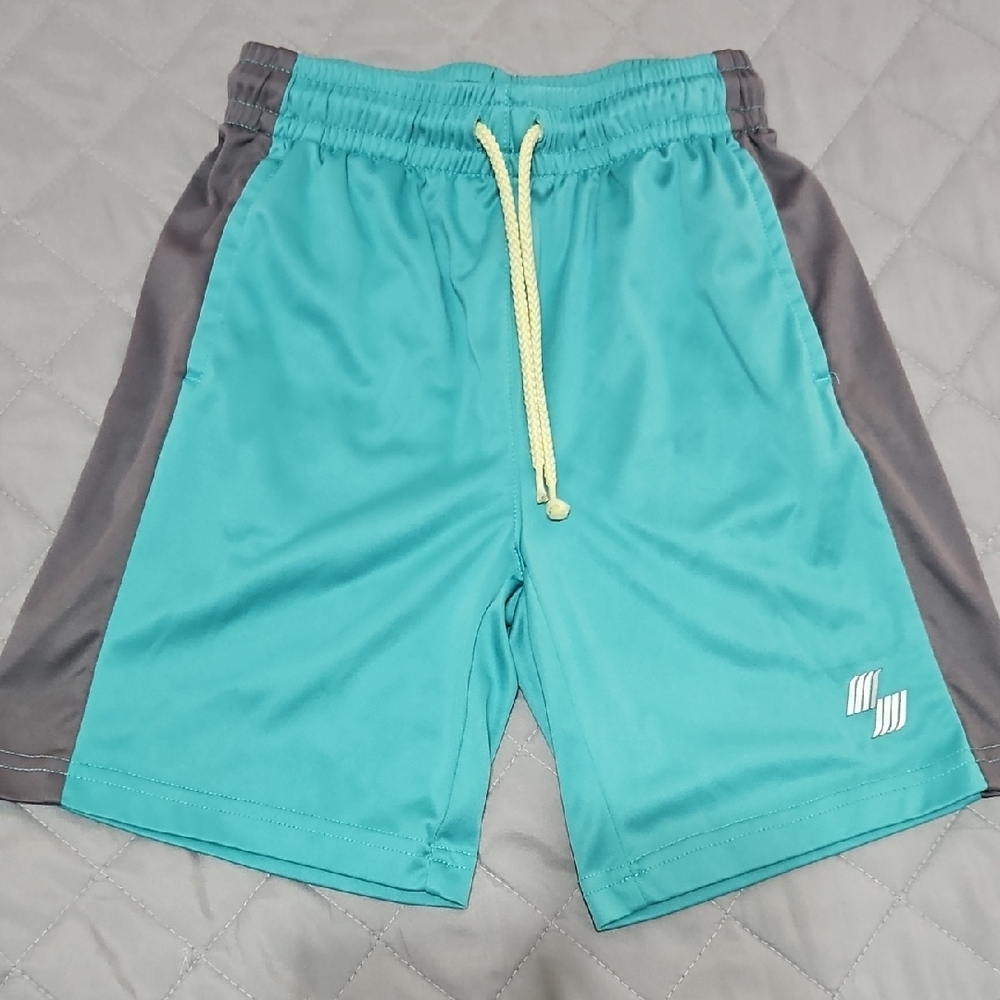 Place Teal and Gray Men's Athletic Shorts
